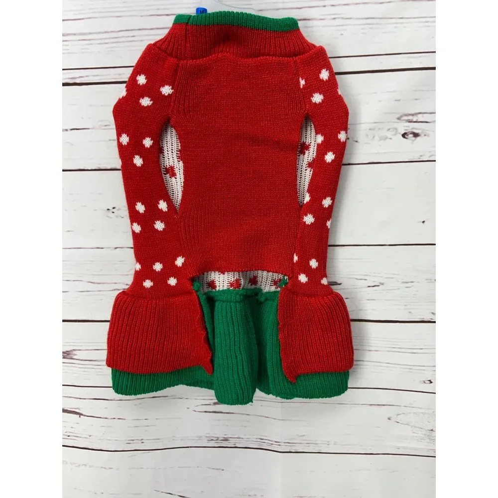 CSCHome Dogs Sweater Pullover Knitwear Christmas Holiday Pet Outfits Washable Do